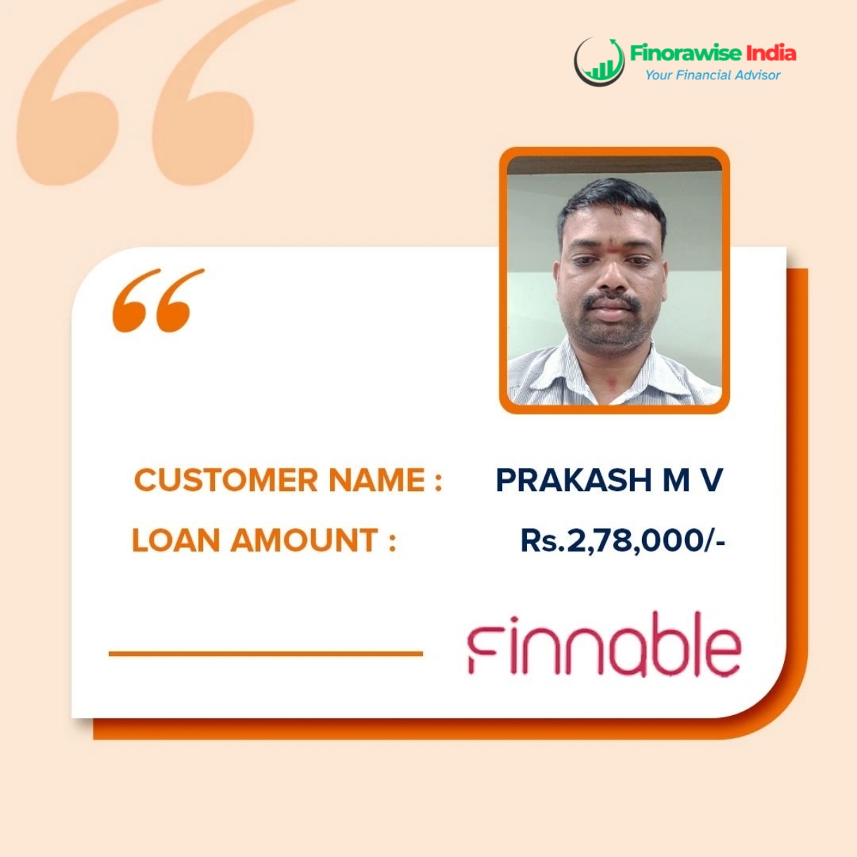 Testimonial - Prakash